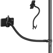 Mippko front view of gooseneck clamp showing robust hold and versatility