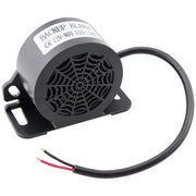MIRKOO front view of backup alarm showing compact housing and safety benefit