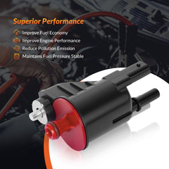 Mirthcos purge valve installed under hood demonstrating direct-fit convenience
