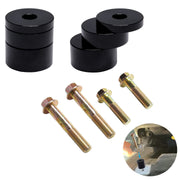 Misakomo front seat spacer packaging showing kit contents and compatibility benefits