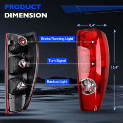 Misakomo tail light installed on a Chevy Colorado illustrating restored rear look and fit