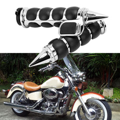 MISS MOLY front view of paired grips showing chrome finish and styling benefit