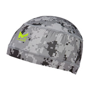 MISSION cooling helmet liner front view showing digital camo and low profile fit