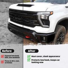 MITANLUXI scale view displaying precise fit on Silverado bumper