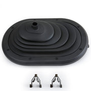 MITZONE shifter boot installed front view showing clean OEM fit and restored console