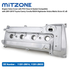 MITZONE valve cover top label and ports clearly visible for correct OEM match