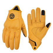 mjmoto front packaging showing yellow-hole gloves and clear sizing for quick selection
