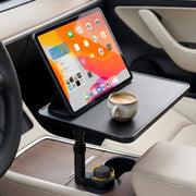 MLTXPGCN front profile car tray installed showing workspace stability and convenience