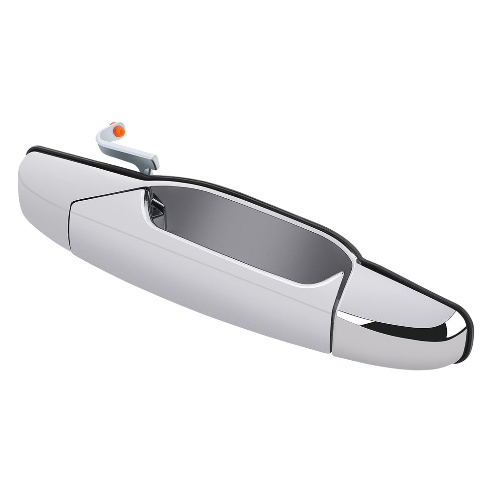 MNJWS front passenger handle front view shows clean chrome and easy replacement benefit
