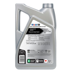 Mobil 1 being poured into engine demonstrating ease of use and protection