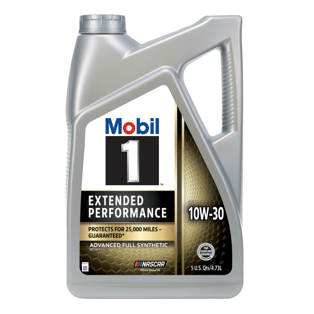 Mobil 1 front label showing product and clear protection benefit