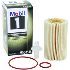 Mobil 1 M1C-453A front view showing durable canister for long-life protection