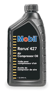 Mobil Rarus 427 front label showing product identity and usage benefits