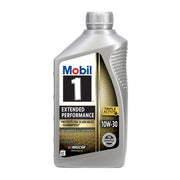 Mobil 1 front packaging showing 10W-30 six-pack, clear product identity and volume