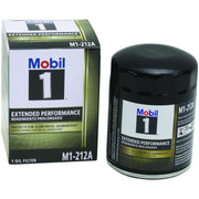 Mobil 1 front packaging showing product and benefit of extended drain