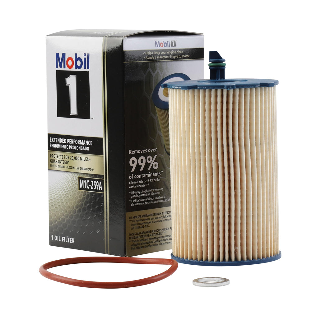 Mobil 1 front view of M1C-259A showing compact durable design and easy identification
