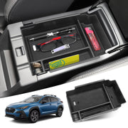 MOCHENT front view of console tray showing perfect fit and organized storage