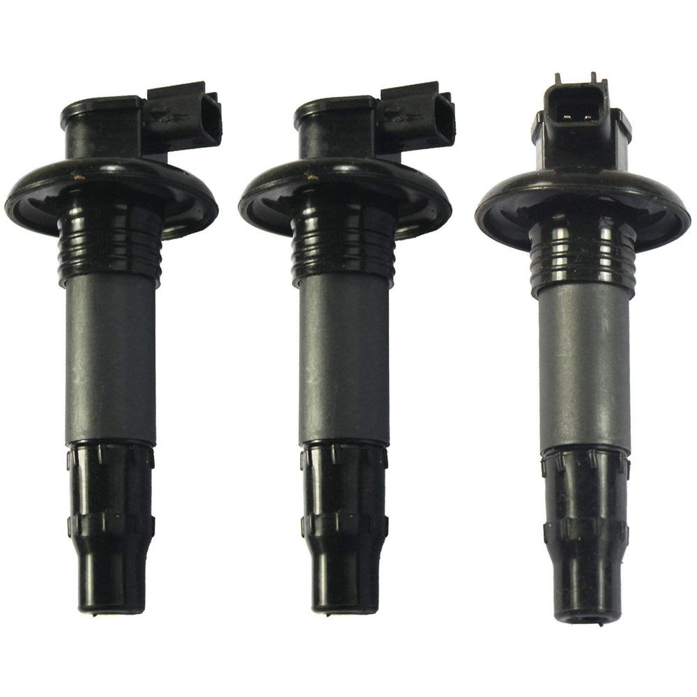 MOCW ignition coil sticks pack front showing three coils for Sea-Doo — reliable replacement