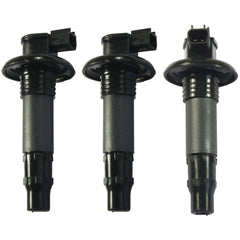 MOCW ignition coil sticks pack front showing three coils for Sea-Doo — reliable replacement