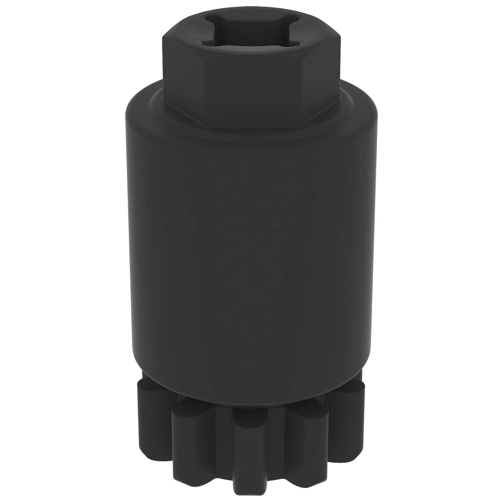 Moker front view of flywheel turning tool showing solid-steel construction and fitment benefits