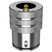 Moker greaser tool front view showing fit and durable anodized finish benefit