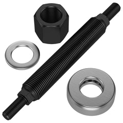 Moker kit parts arranged next to ruler showing size and easy storage benefit