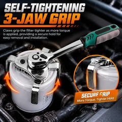 Moker ratchet detail highlighting 72-tooth quick-release for precise control