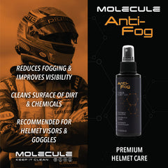 Molecule Helmet Refresh spraying helmet liner to neutralize odors quickly