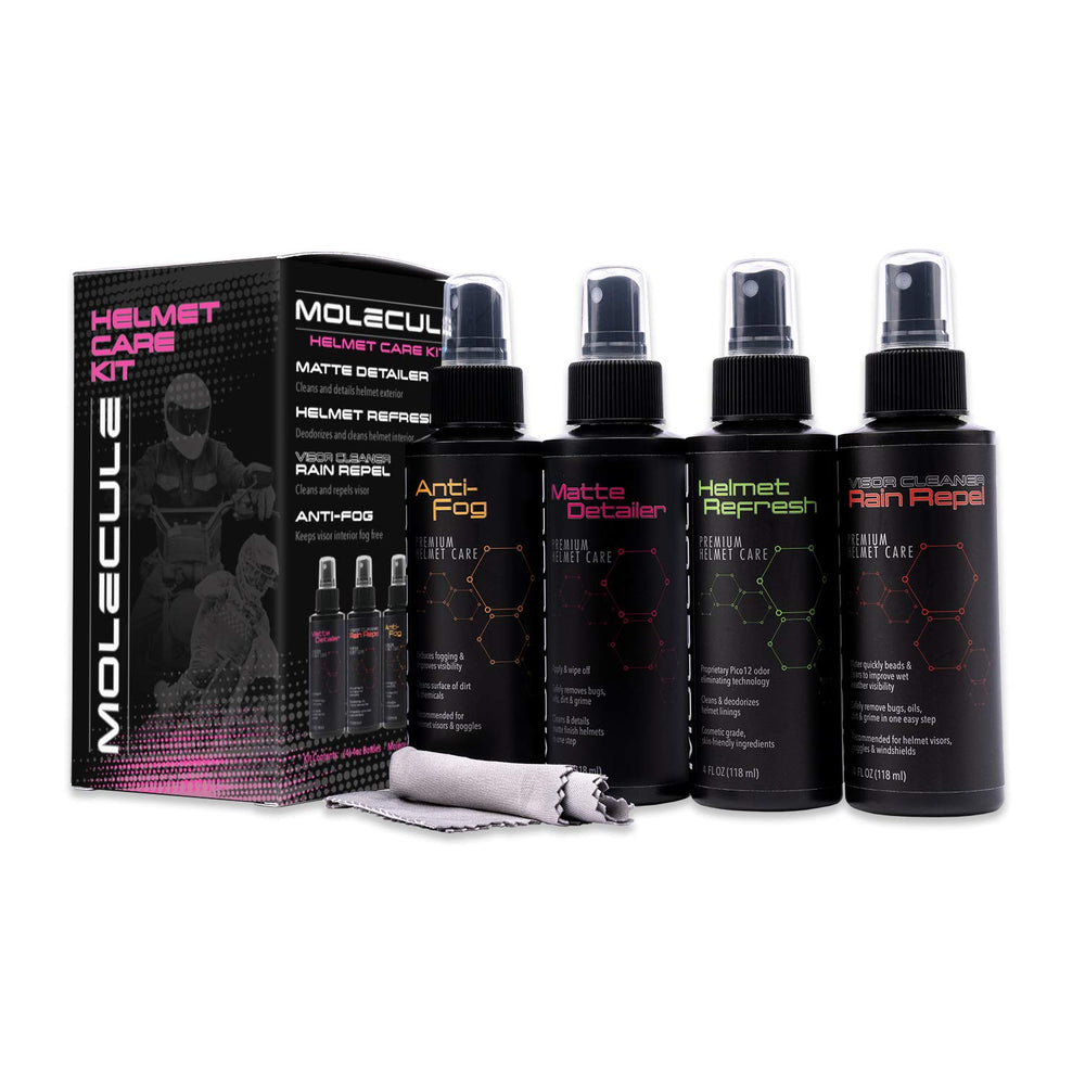 Molecule kit front packaging showing all four 4oz bottles and labels clearly