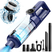 MONOZEL front view with accessories showing included nozzles and adapter for versatile cleaning