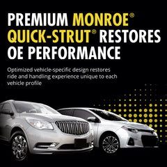 Monroe coil spring side profile demonstrating vehicle-specific spring restoring ride height