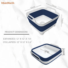 MontNorth top-down basin filled to demonstrate roomy 9L capacity