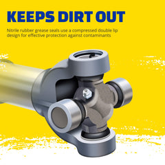 MOOG 330 grease fitting view showing serviceable zerk for easy maintenance