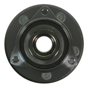 MOOG front view of hub assembly showing complete unit and fitment benefit