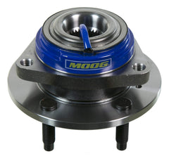 MOOG front rear hub assembly front view showing precise fit and quiet performance