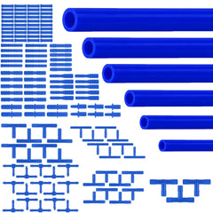 MooiYrs front packaging showing full 130-piece silicone vacuum hose kit and contents benefits