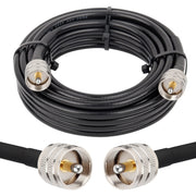 MOOKEERF PL259 front connector showing secure fit and easy attachment benefit