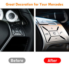 Moonlinks installed on Mercedes steering wheel demonstrating improved look