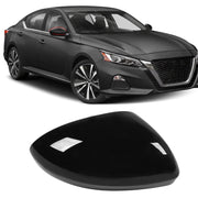 Moonlinks right mirror cover front view showing sleek glossy finish and restored look