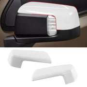 Moonlinks white front view mirror cover showing glossy finish and OEM look