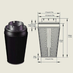 MOOSUN large-diameter aluminum intake tube profile for smoother airflow and power