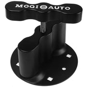 MOQIauto RX-PM front view showing sturdy aluminum mount for secure packs