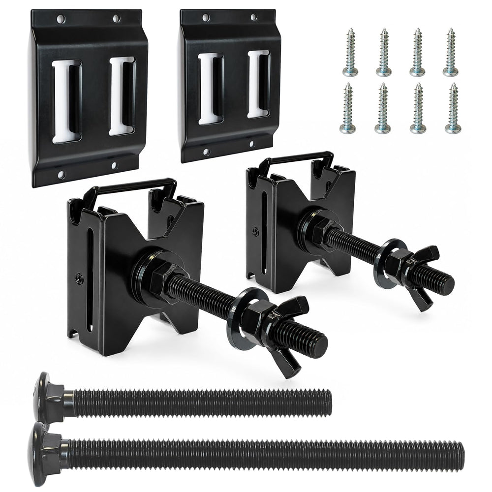MorScan front view of the two-pack mounts showing compact design and space-saving benefit