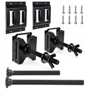 MorScan front view of the two-pack mounts showing compact design and space-saving benefit