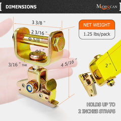 MorScan swivel hook profile demonstrating adjustable angle for better strap routing