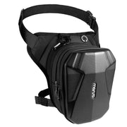 MOSISO front view of leg bag showing compact protective shell and quick access