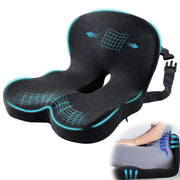Mosxoed front view on office chair showing ergonomic comfort
