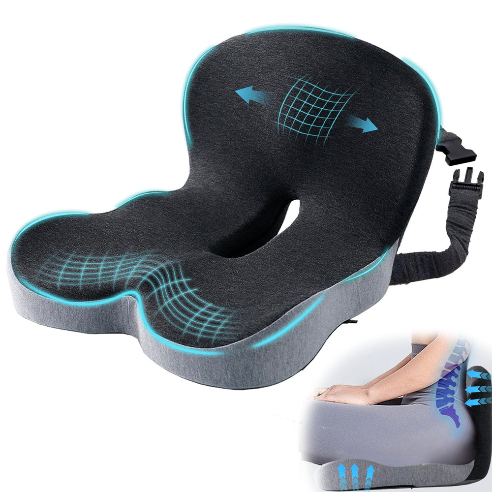 Mosxoed front seat cushion showing ergonomic shape and comfort