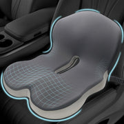 Mosxoed front view of seat cushion showing ergonomic shape and comfort