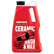 Mothers bottle front showing Ceramic Wash & Wax label and easy identification
